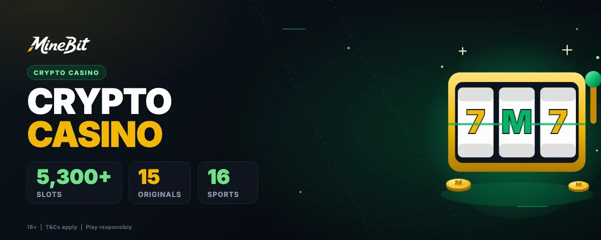 Minebit crypto casino: 5,300+ slots, 15 Originals and 16 sports